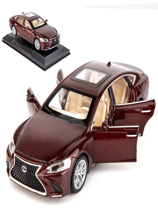 BDTCTK 1/32 Compatible for Lexus Ls500h Model Car, Zinc Alloy Pull Back Toy car with Sound and Light for Kids Boy Girl Gift(Brown) - Image 1